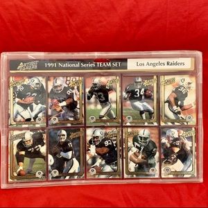 Vintage NFL Raiders 1991 Team Card Set